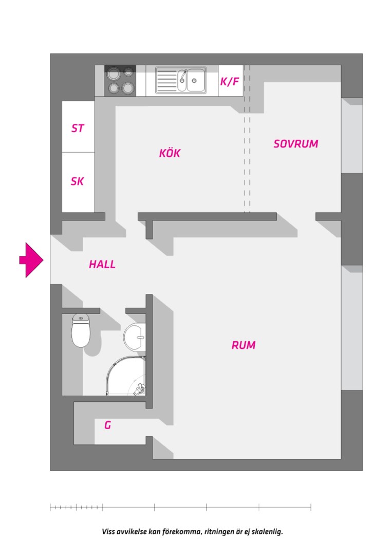 Planlösning från Väderkvarnsgatan 15 D, Såld i Höganäs, Uppsala