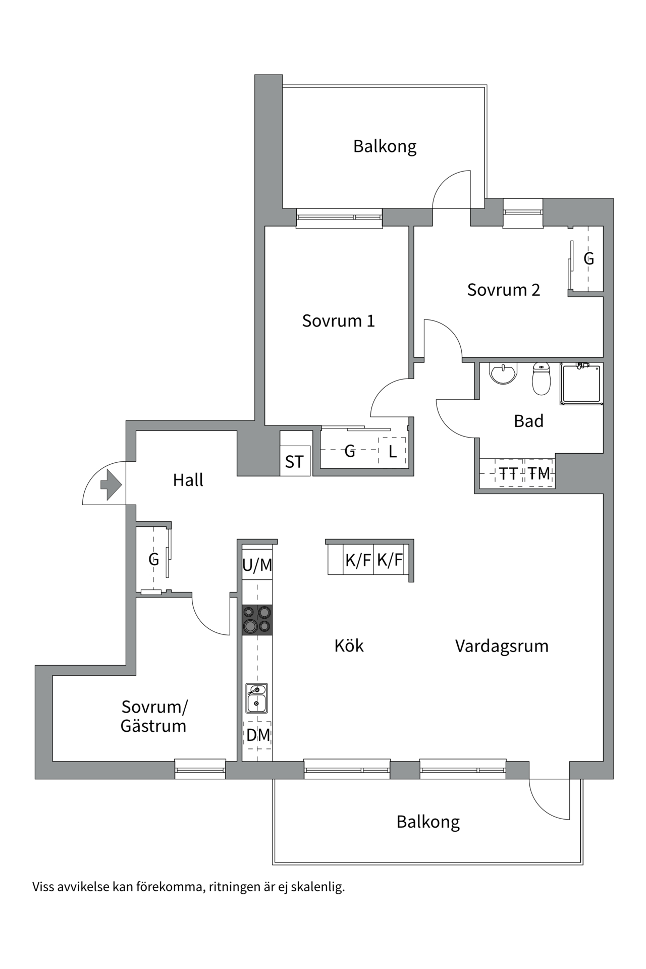 Bostadsbild från Kungsängsesplanaden 12B, Såld i Kungsängen, Uppsala
