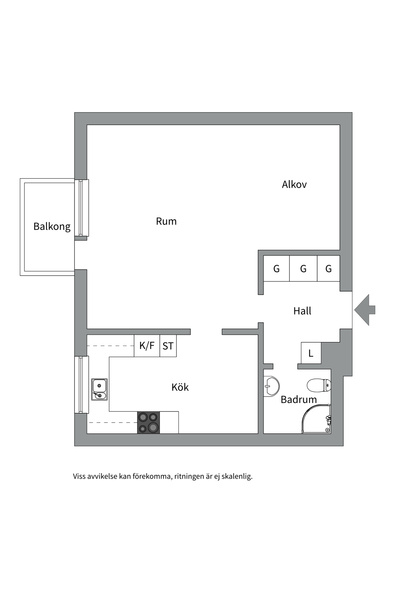 Bostadsbild från Tiundagatan 47, Såld i Luthagen, Uppsala