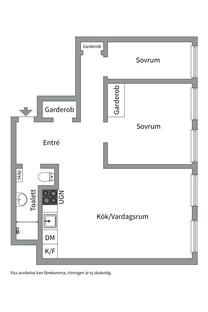 Planlösning från Frödingsvägen 10, 2,5 tr, Såld i Kungsholmen - Fredhäll, Stockholm
