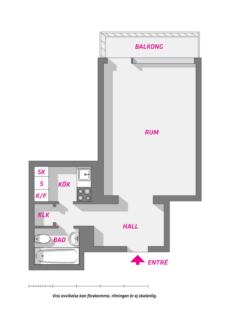 Planlösning från Geijersgatan 17 C, Såld i Luthagen, Uppsala