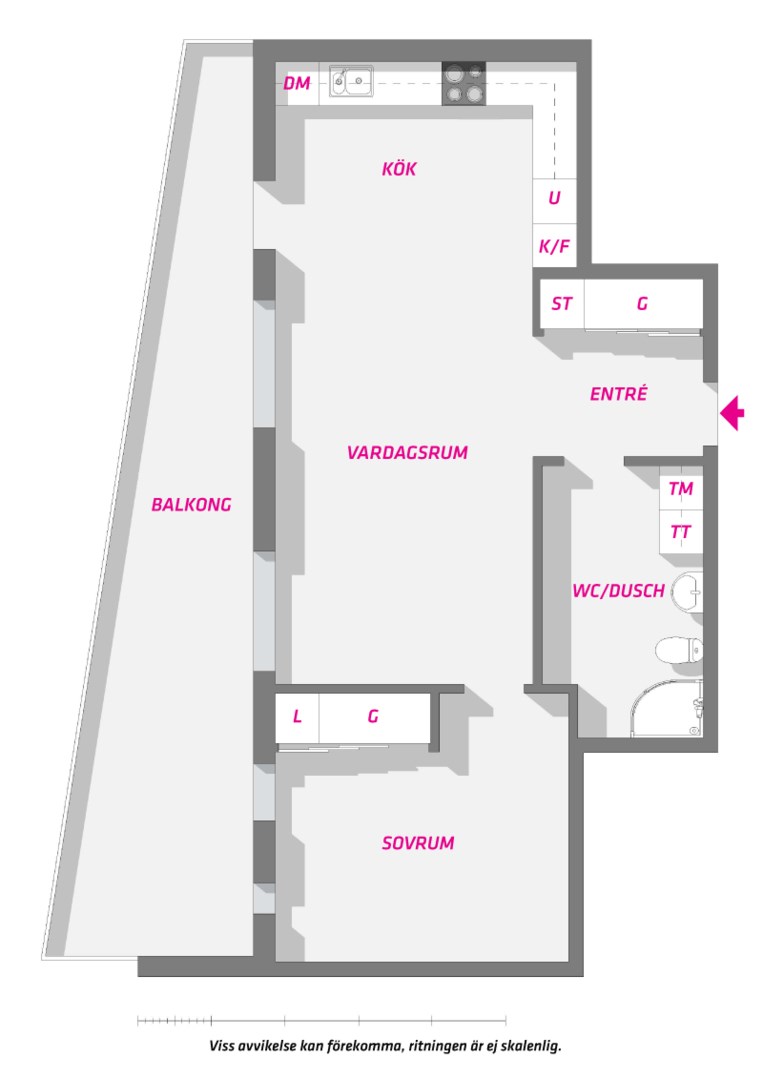 Planlösning från Stationsgatan 38, Såld i Centrum, Uppsala