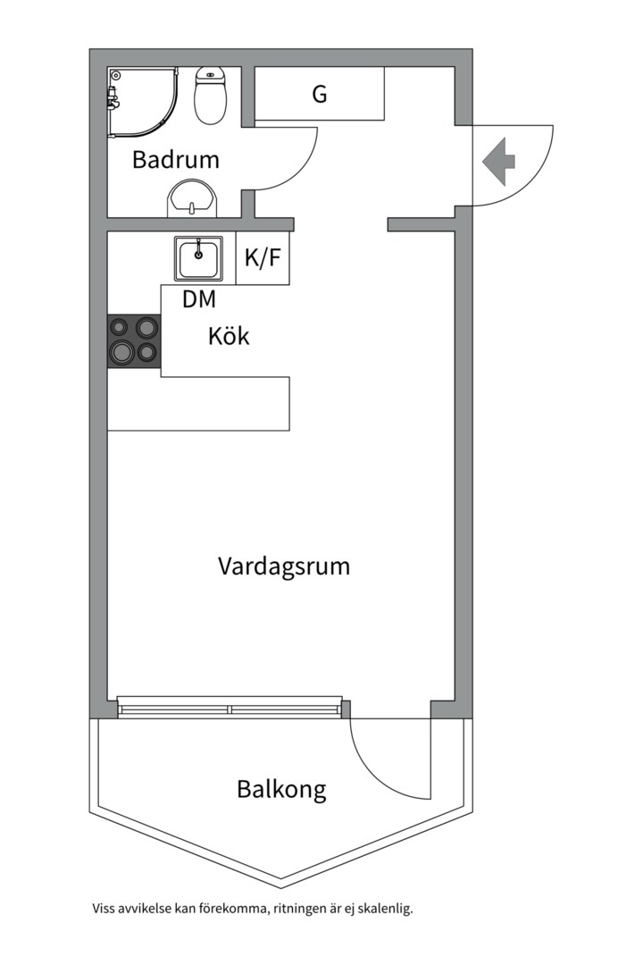 Planlösning från Fiskarnas gata 157, Såld i Brandbergen, Haninge