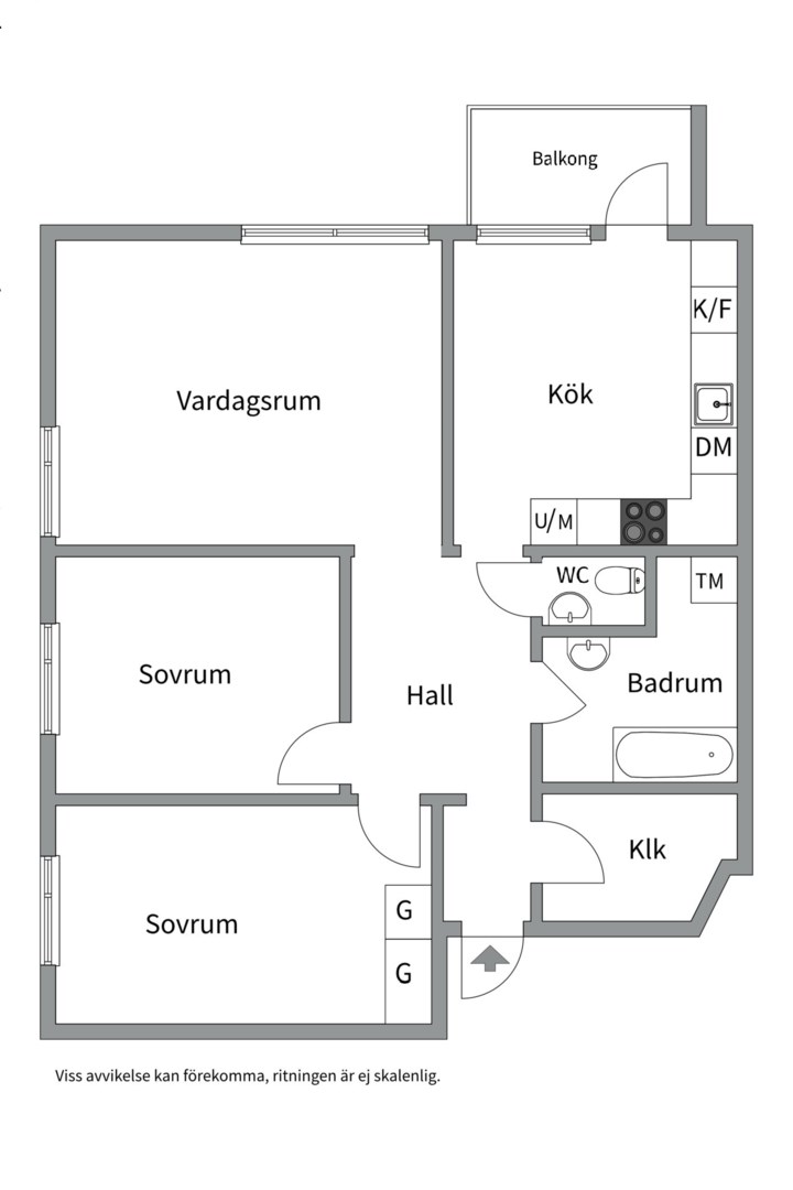 Planlösning från Ullerudsbacken 65, Såld i Farsta, Stockholm