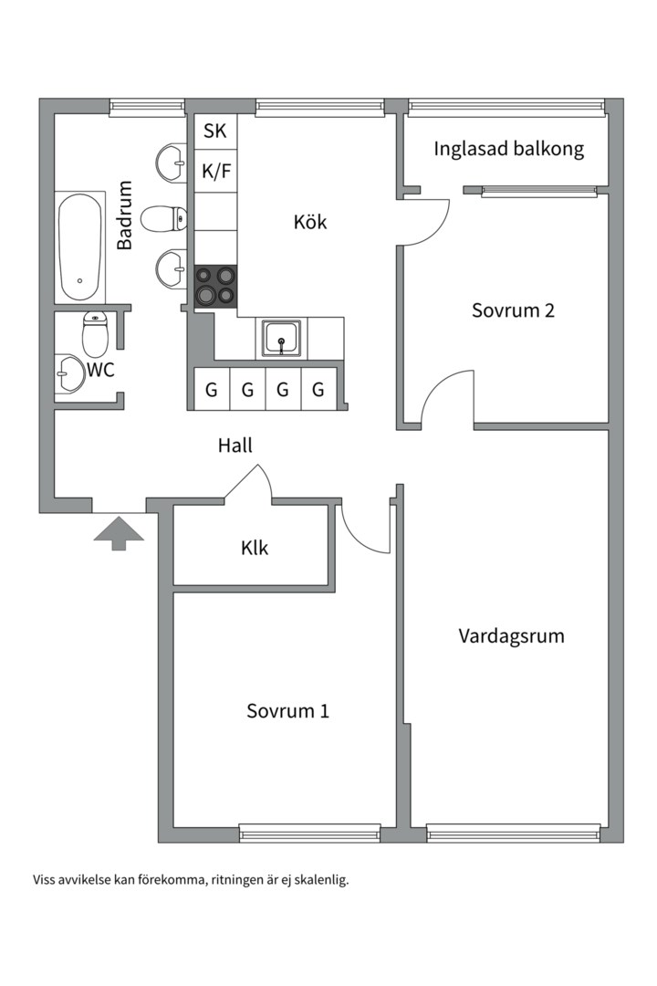 Planlösning från Henriksdalsringen 41, Såld i Henriksdalsberget, Nacka