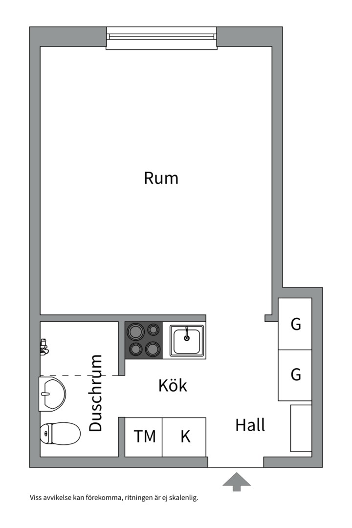Planlösning från Fyrislundsgatan 56, Såld i Årsta, Uppsala