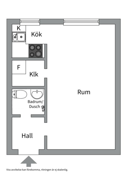 Planlösning från Tegnérgatan 33C, Såld i Luthagen, Uppsala
