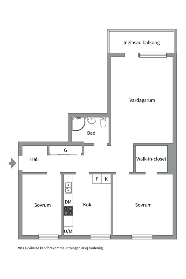 Planlösning från S:t Persgatan 27, Såld i Centrum, Uppsala