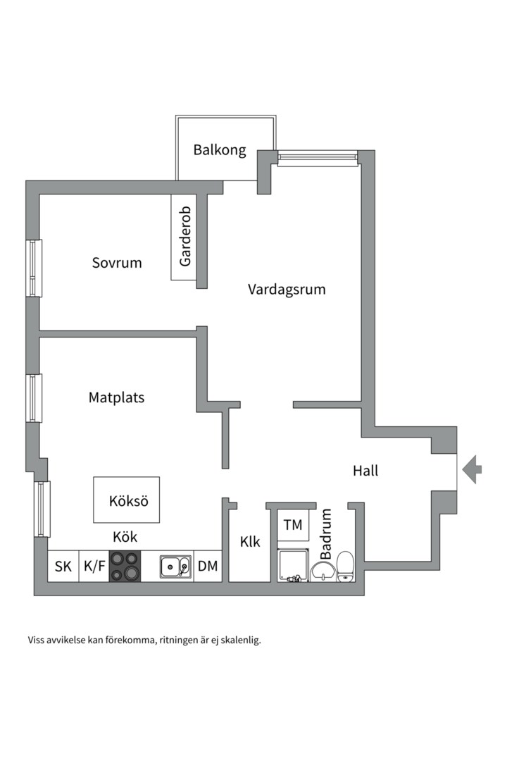 Planlösning från Ekuddsvägen 4, 7 tr, Såld i Ekudden, Nacka