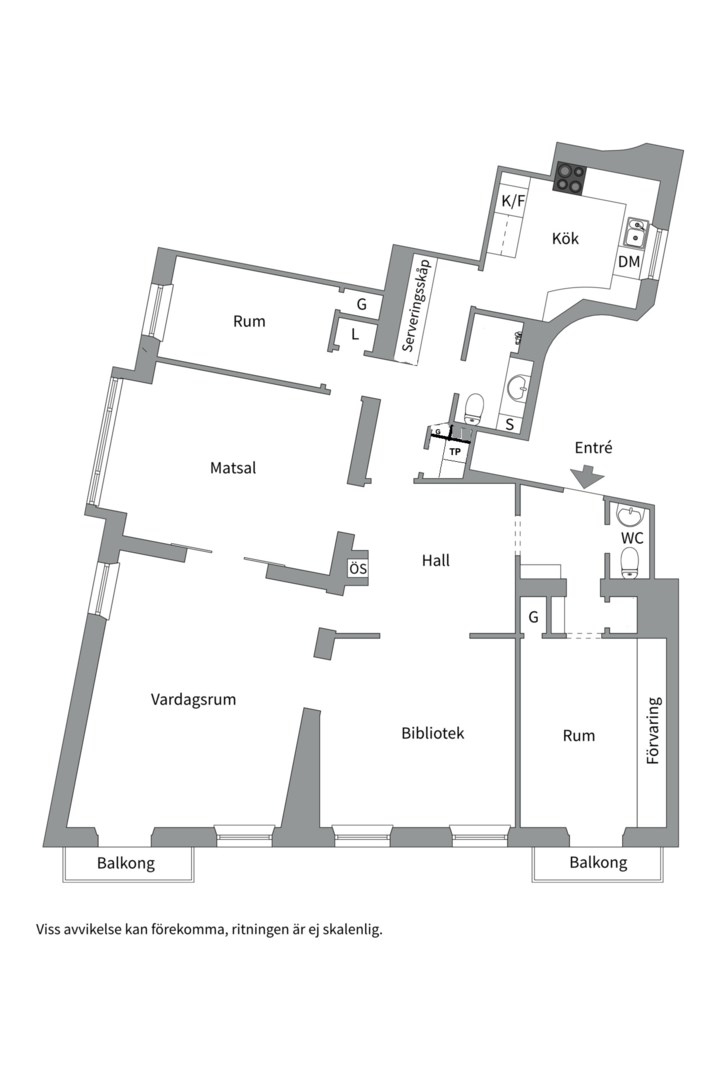 Planlösning från Norr Mälarstrand 30, 4tr, Såld i Kungsholmen - Norr Mälarstrand, Stockholm