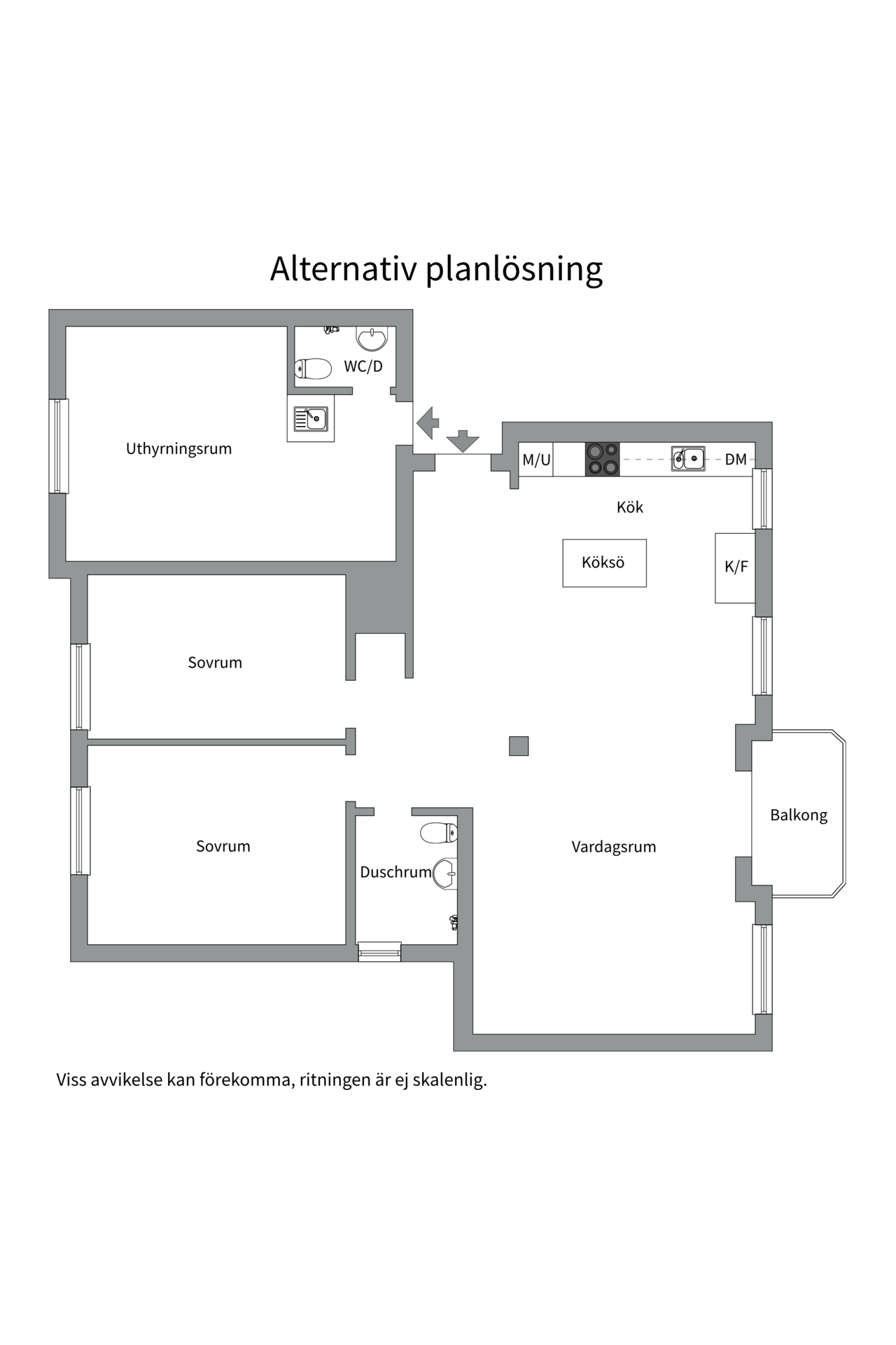Bostadsbild från Tiundagatan 48B, Såld i Luthagen, Uppsala