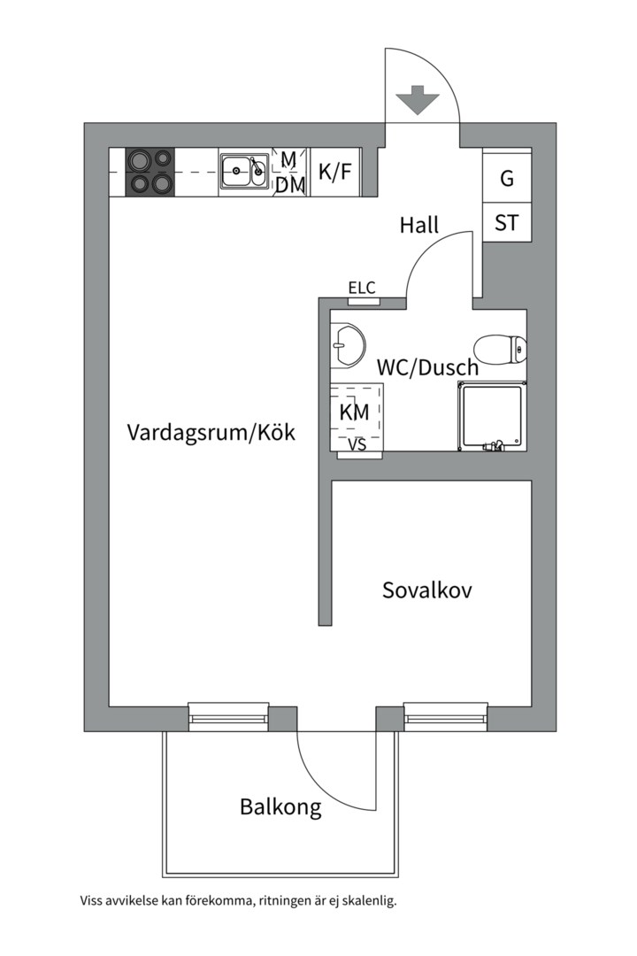 Planlösning från Wilhelm Kåges gata 98, Såld i Porslinskvarteren, Värmdö