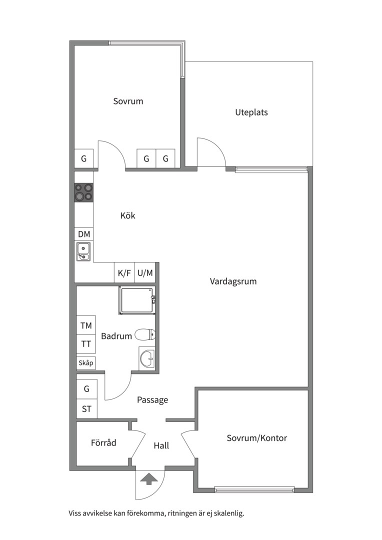 Planlösning från Barnhemsvägen 11, Såld i Skuru, Nacka
