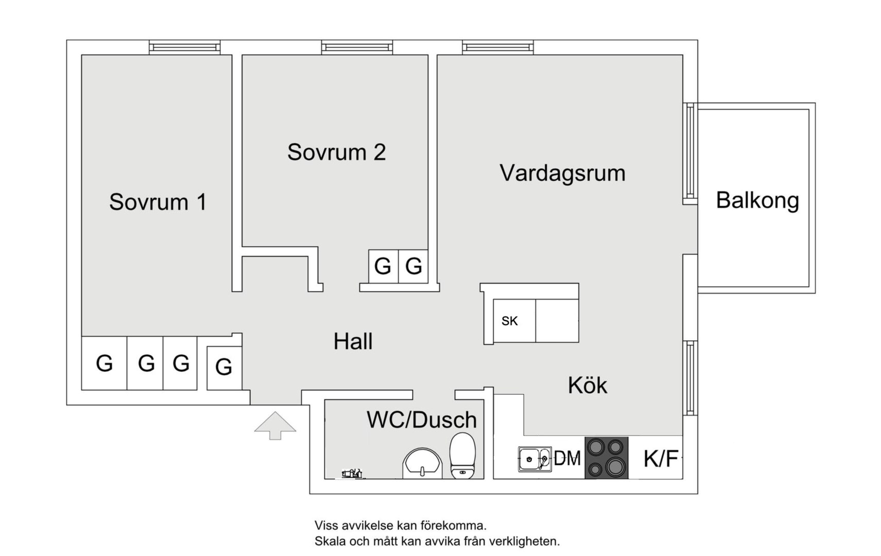 Planlösning från Fasanvägen 29, Såld i Saltängen, Nacka