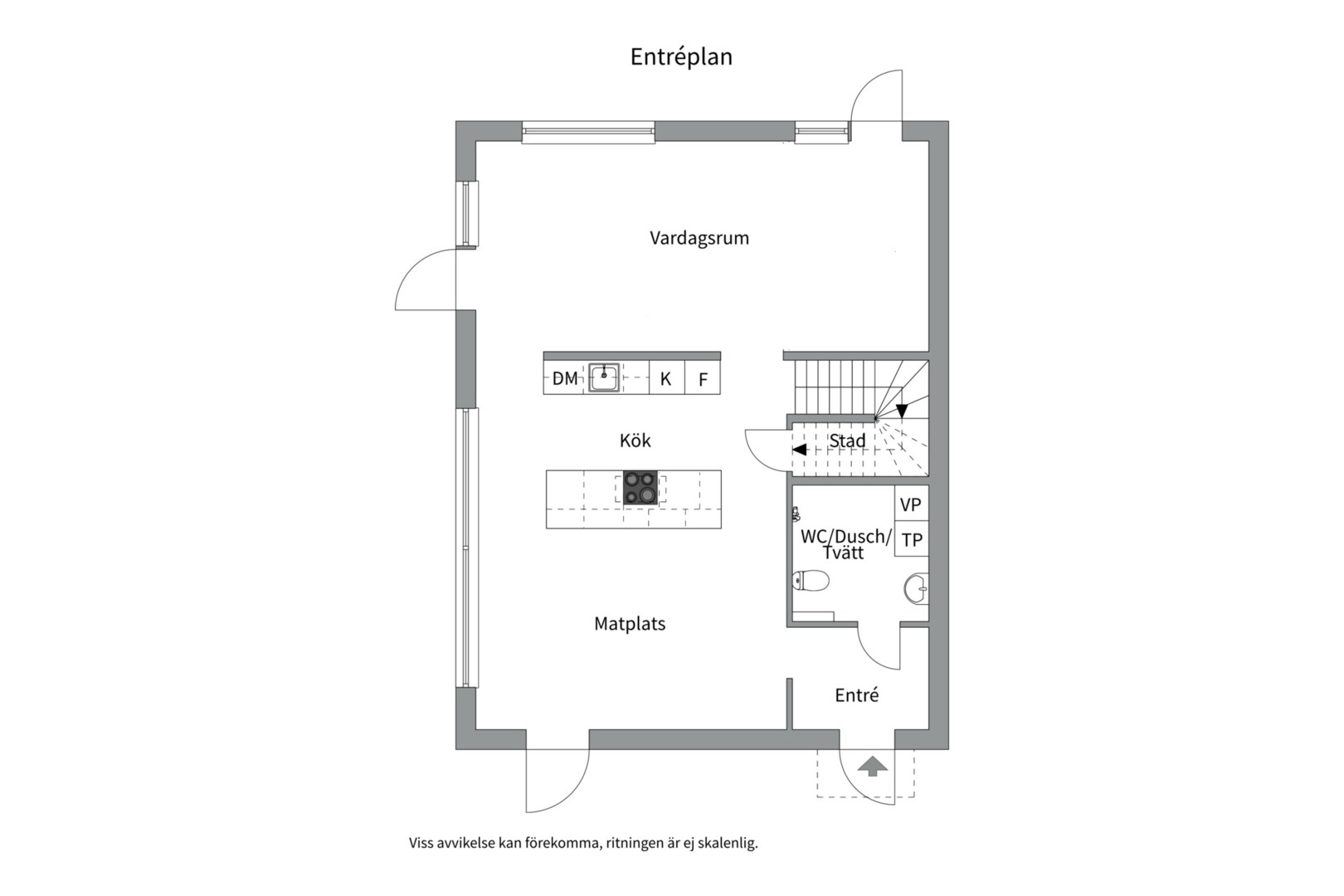 Planlösning från Backstuguvägen 3, Såld i Lindbacken, Uppsala