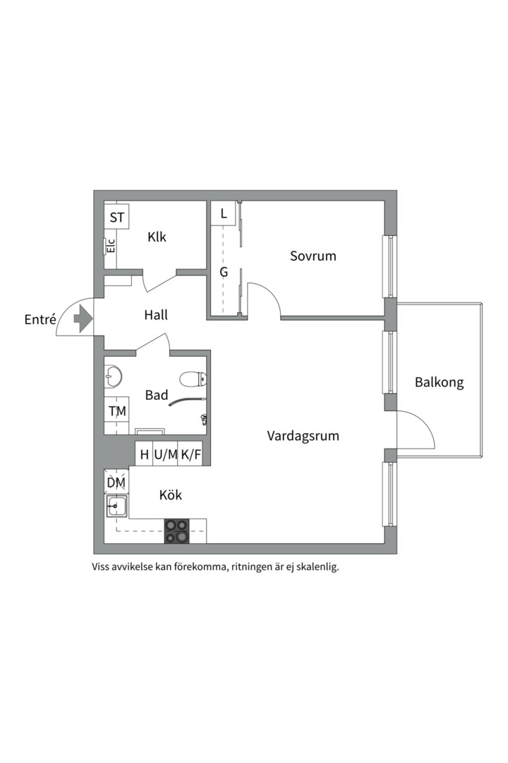 Planlösning från Blandargatan 8, Såld i Luthagen, Uppsala