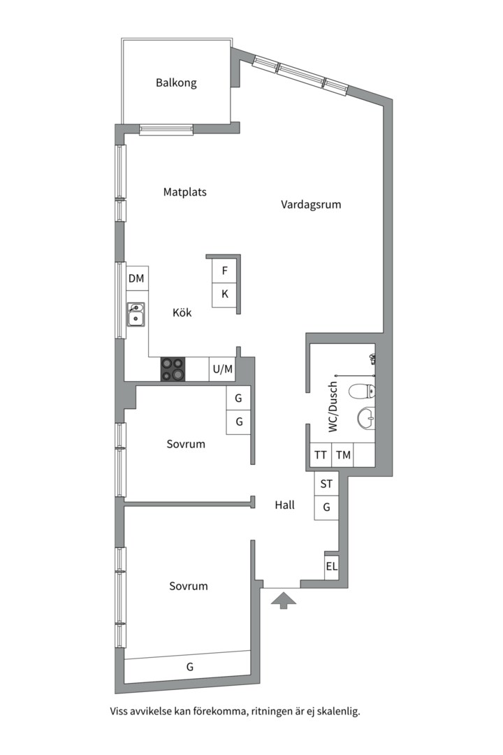 Planlösning från Sjökvarnsbacken 6, Såld i Saltsjöqvarn, Nacka