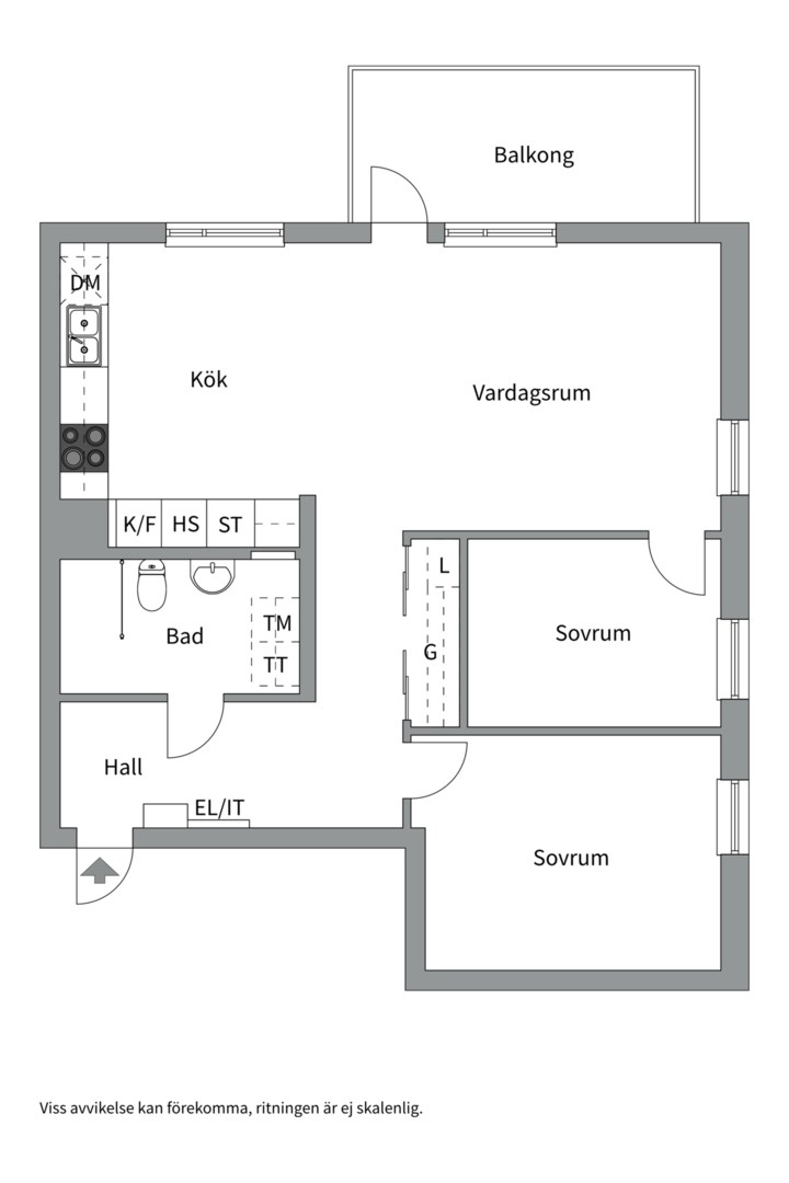 Planlösning från Maja Snis gata 3, Såld i Porslinskvarteren, Värmdö