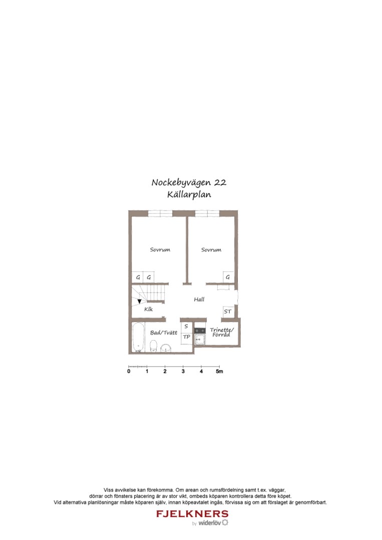 Planlösning från Nockebyvägen 22, Kommande i Bromma - Höglandet, Stockholm