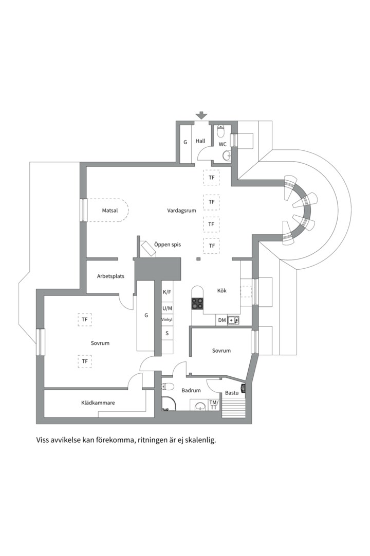 Planlösning från Karlavägen 83, Såld i Östermalm - Karlaplan, Stockholm
