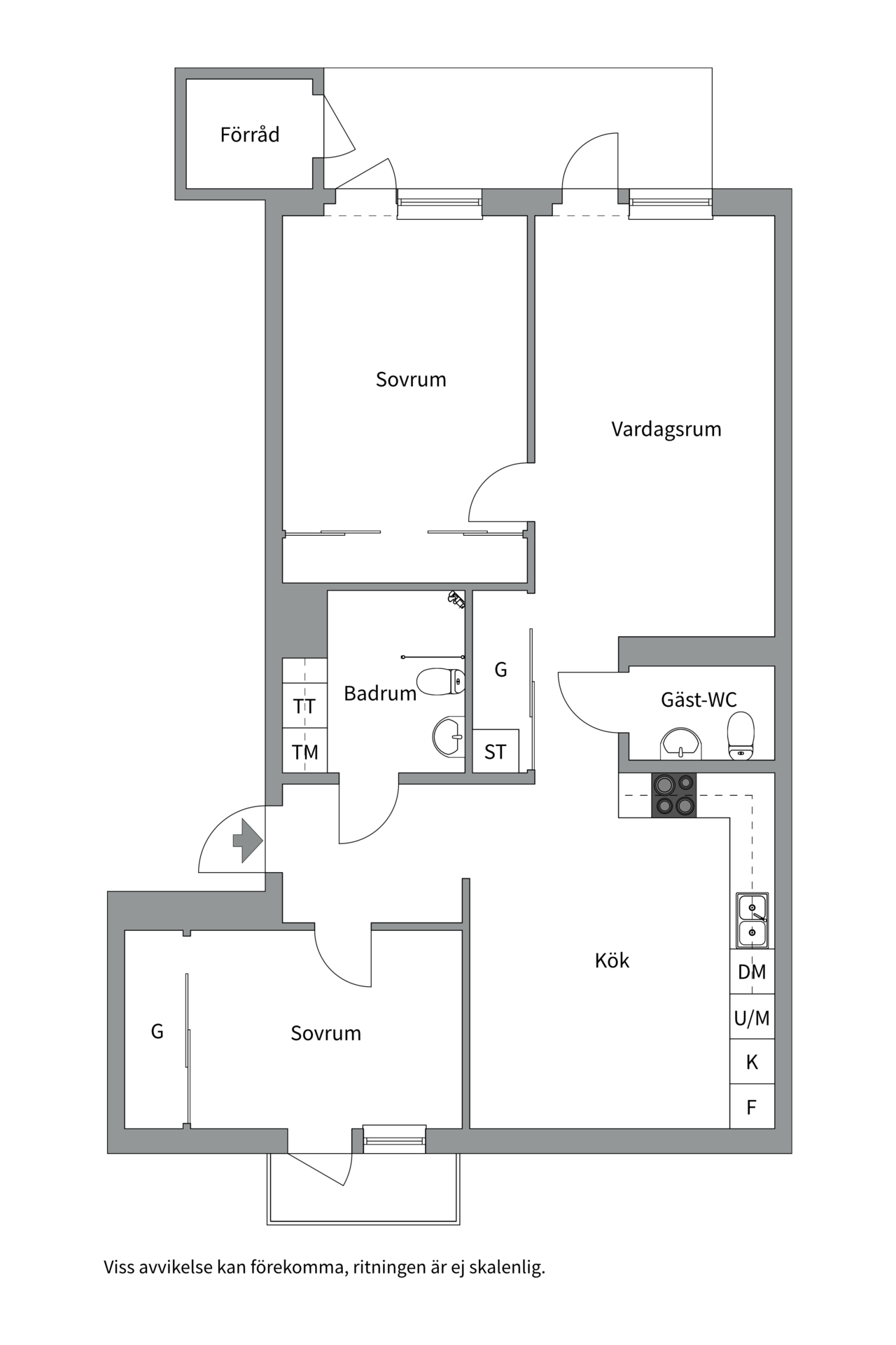Bostadsbild från Soldathemsvägen 5, Såld i Rosendal, Uppsala