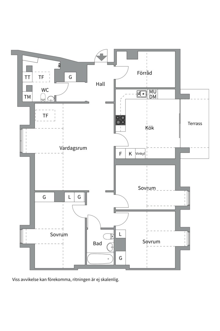 Planlösning från Runiusgatan 5, Såld i Kungsholmen - Fredhäll, Stockholm