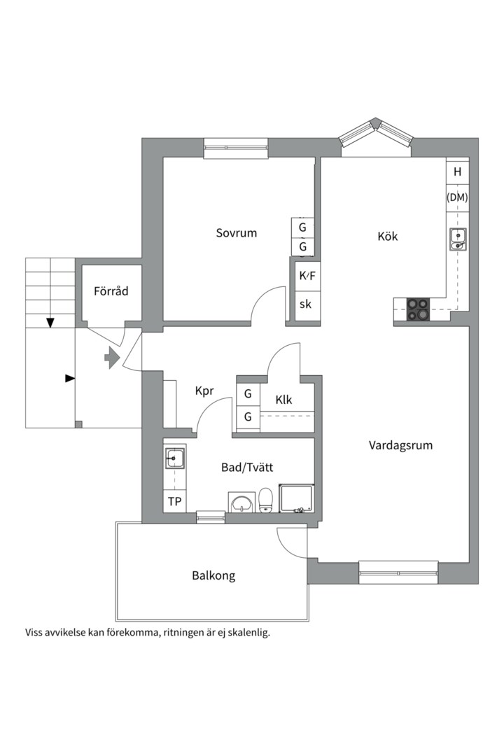 Planlösning från Vänortsgatan 56, Såld i Ekeby, Uppsala