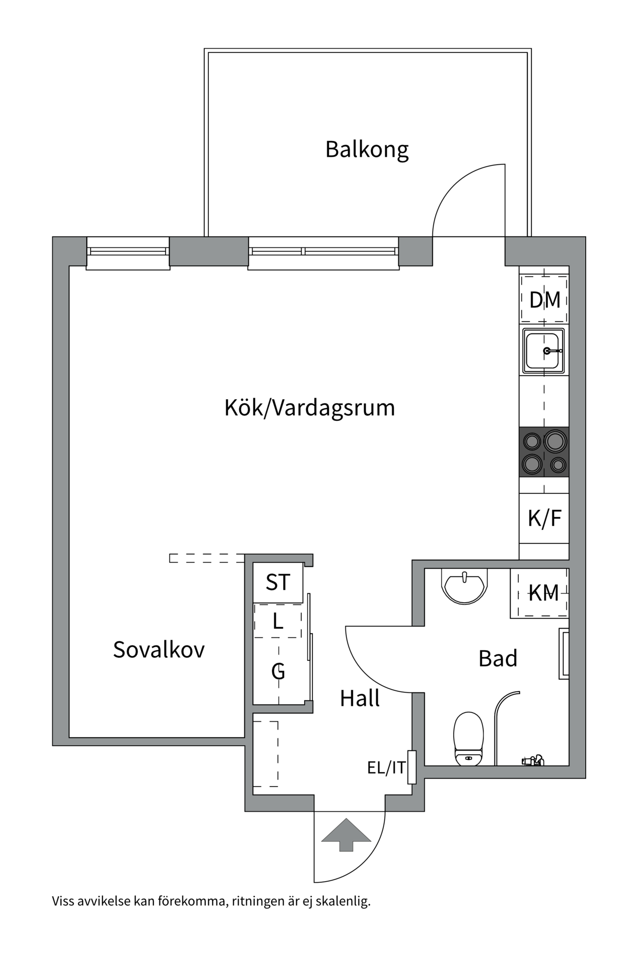 Bostadsbild från Ljusbärargatan 7, Snart till salu i Kapellgärdet, Uppsala