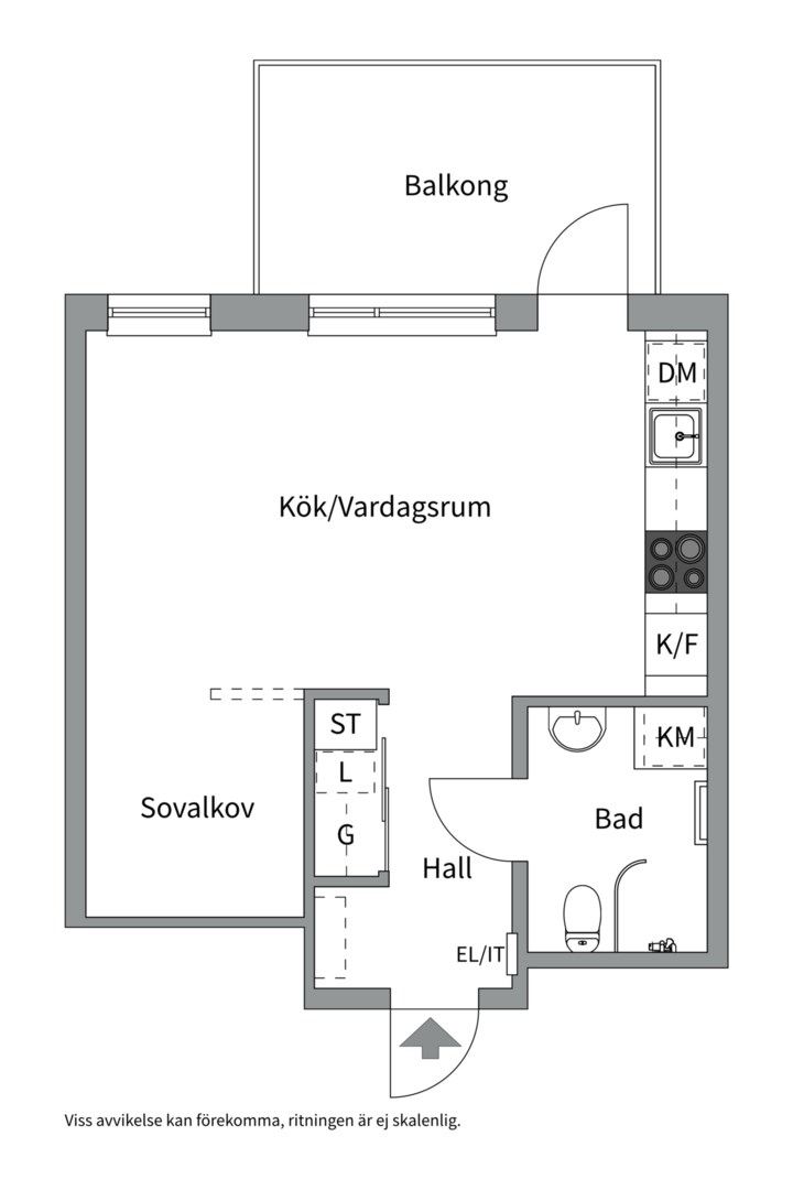Bostadsbild från Ljusbärargatan 7, Snart till salu i Kapellgärdet, Uppsala