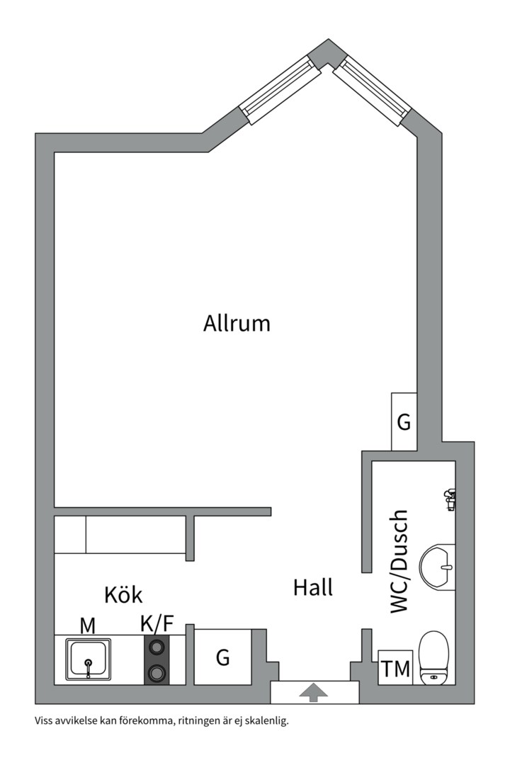 Planlösning från Kungsklippan 11, 4 tr, Såld i , Stockholm