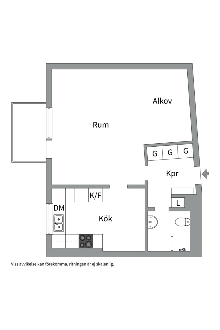 Planlösning från Tiundagatan 47, Såld i Luthagen, Uppsala