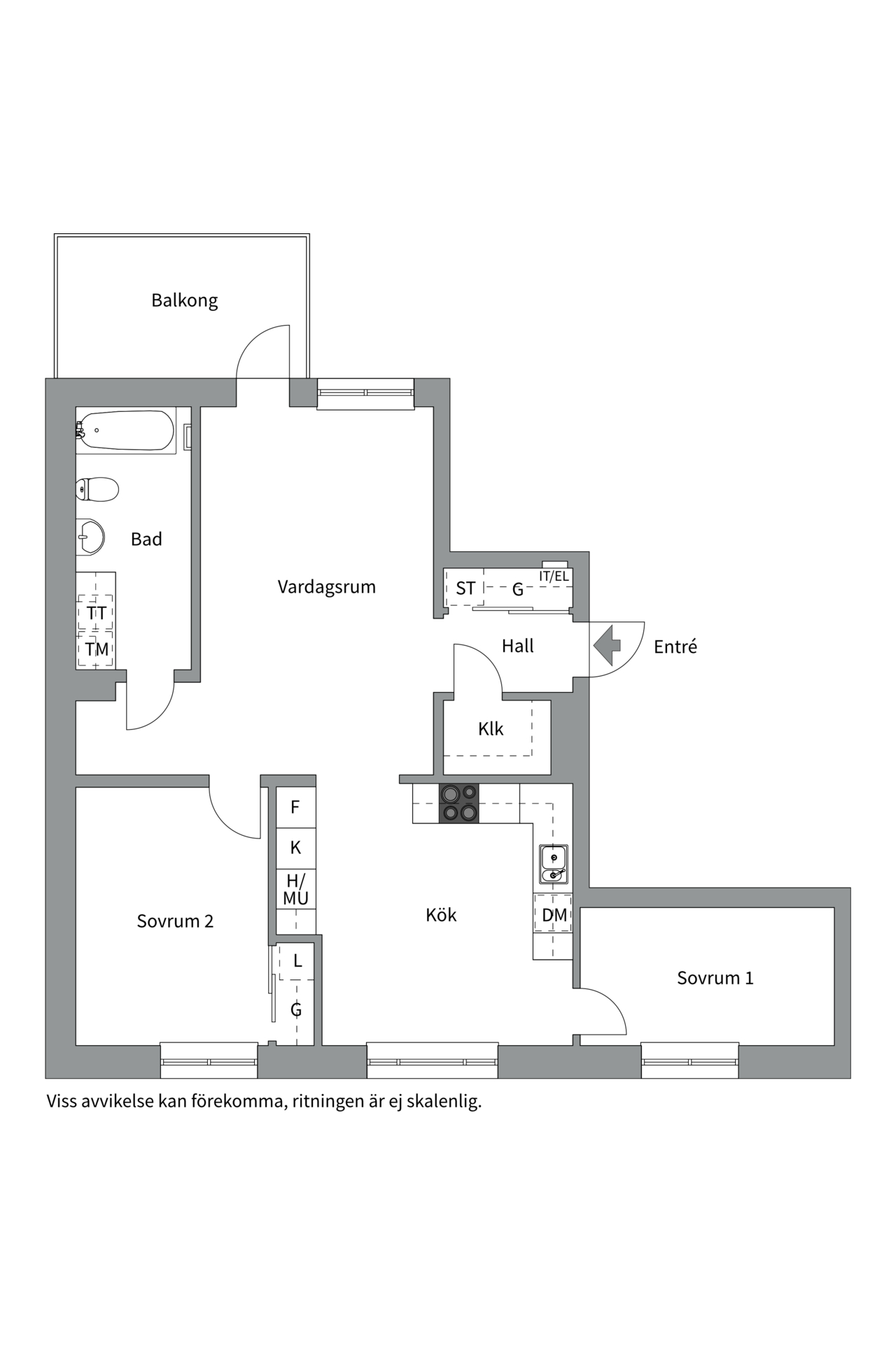 Bostadsbild från Pålgatan 16, Såld i Luthagen, Uppsala
