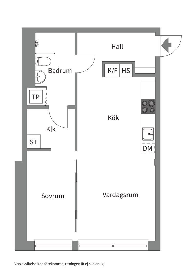 Planlösning från Fabrikörvägen 4D, 7 tr, Såld i Nacka Strand, Nacka
