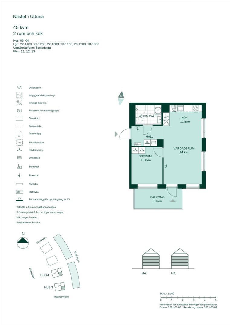 Planlösning från Ekoxvägen 20, Såld i Ultuna, Uppsala