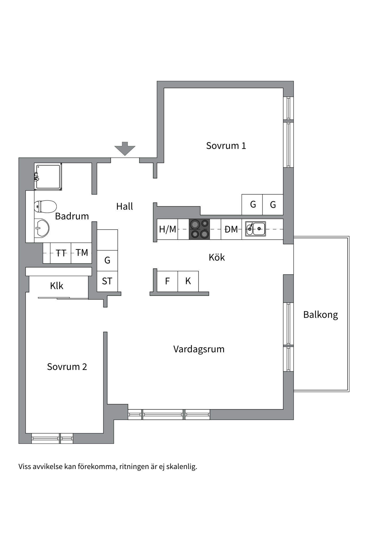 Bostadsbild från Fyrisvallsgatan 3 B, Såld i Luthagen, Uppsala