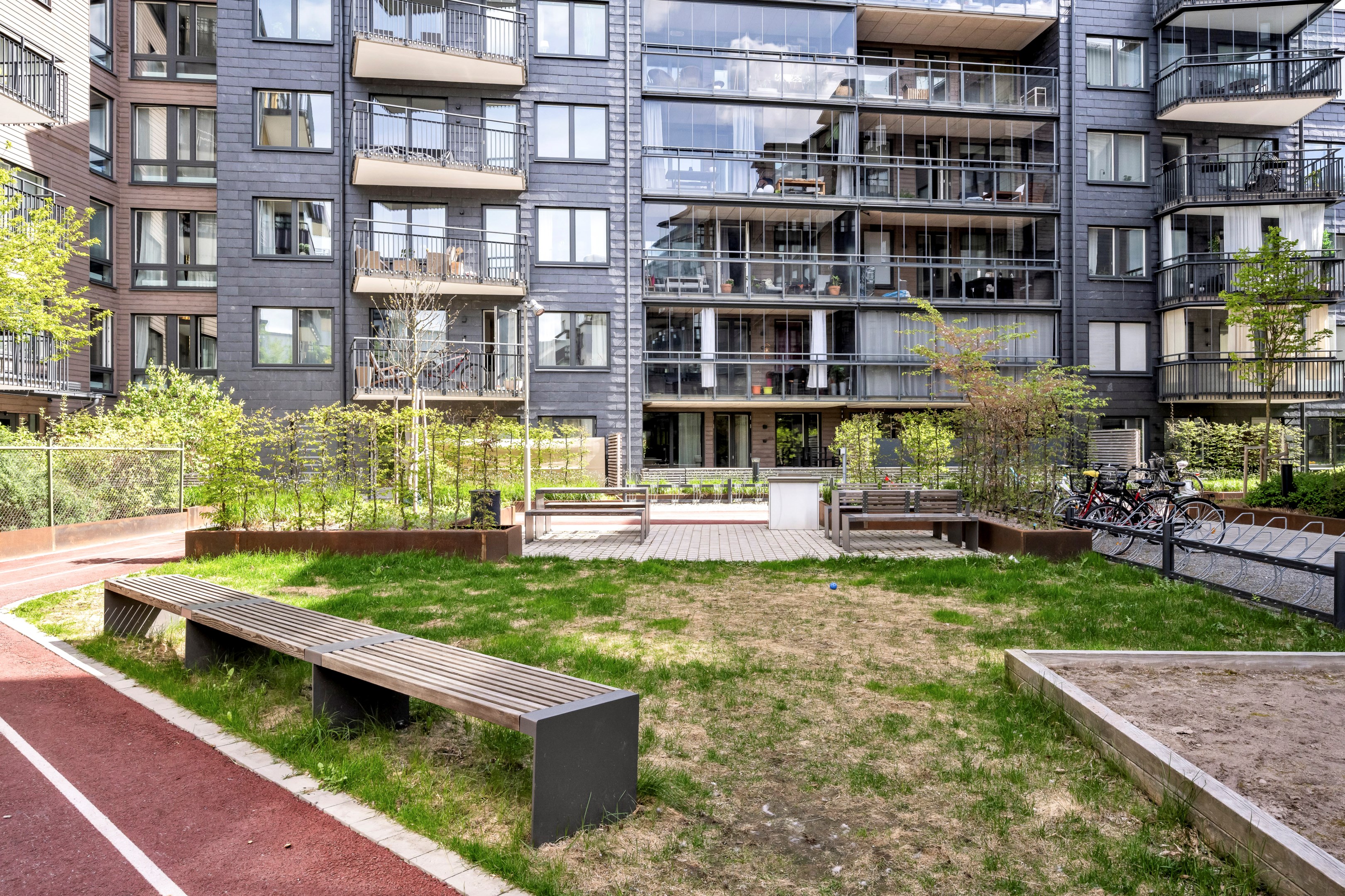 Bostadsbild från Vattholmavägen 8C, Kommande i Kapellgärdet, Uppsala