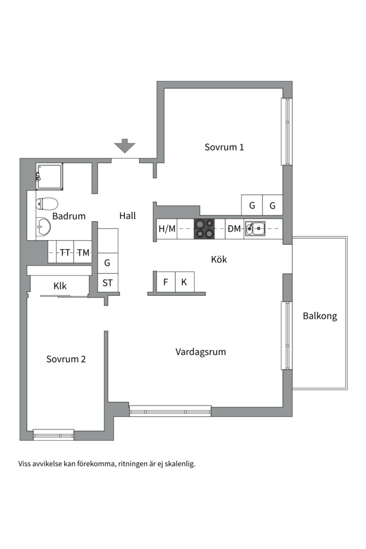 Bostadsbild från Fyrisvallsgatan 3B, Såld i Luthagen, Uppsala