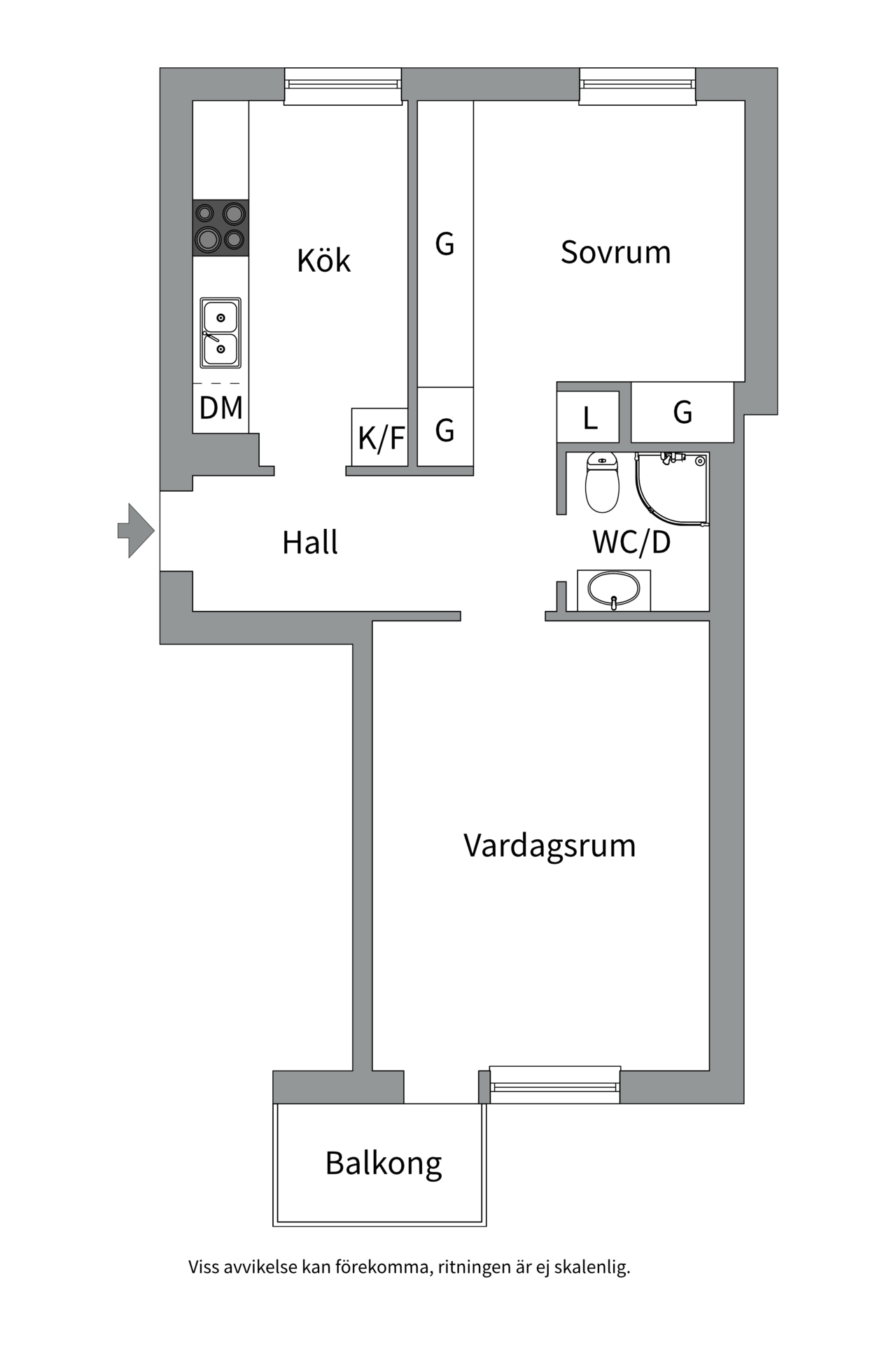 Bostadsbild från Karlsrogatan 86 A, Såld i Sommarro, Uppsala