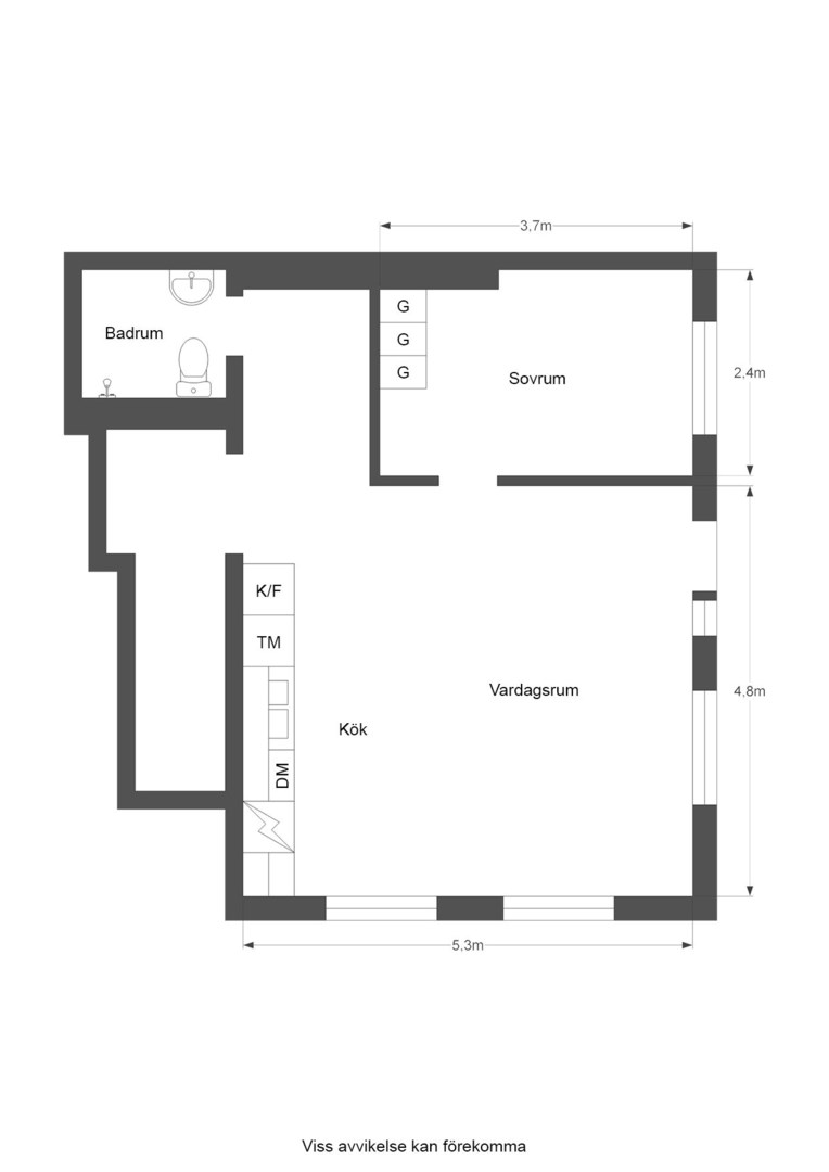 Planlösning från Stora Ängby allé 1, bv, Såld i Bromma - Norra Ängby, Stockholm