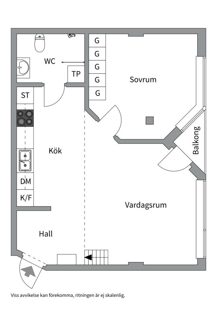 Planlösning från Stig Lindbergs gata 19A, Såld i Porslinskvarteren, Värmdö