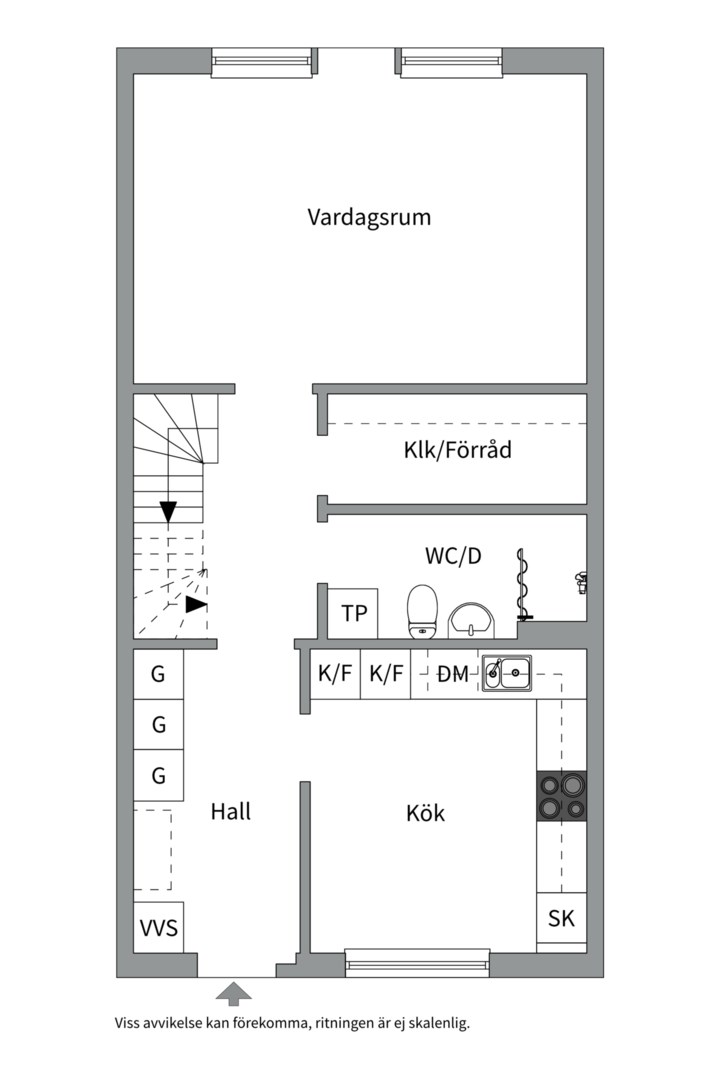 Planlösning från Herrhagsvägen 178, Såld i Herrhagen, Uppsala
