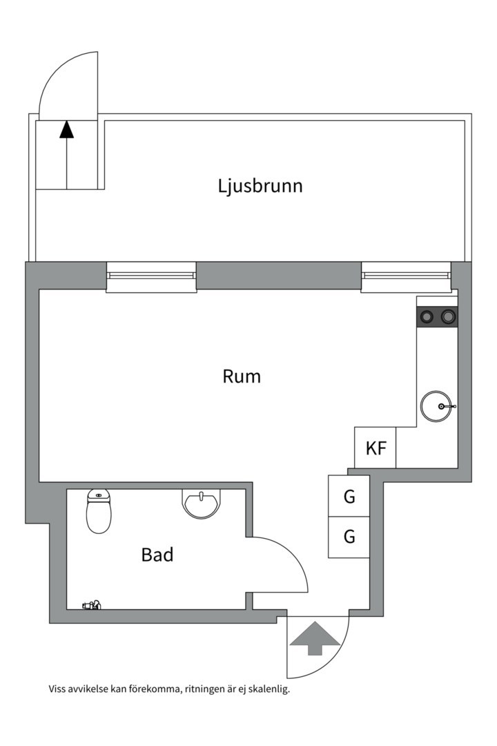 Planlösning från Petterslundsgatan 18 C, Såld i Fålhagen, Uppsala