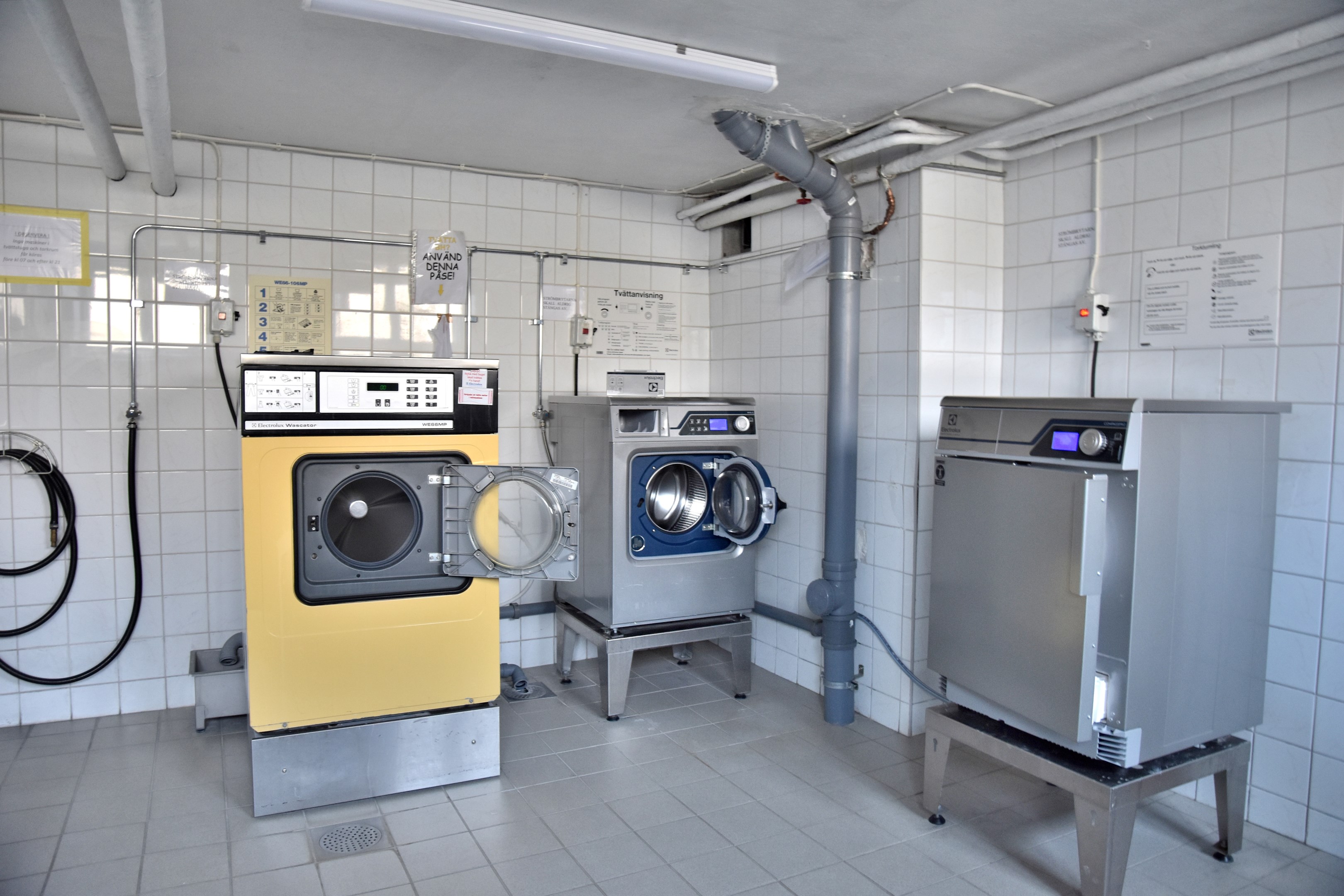 Tvättstuga i källaren