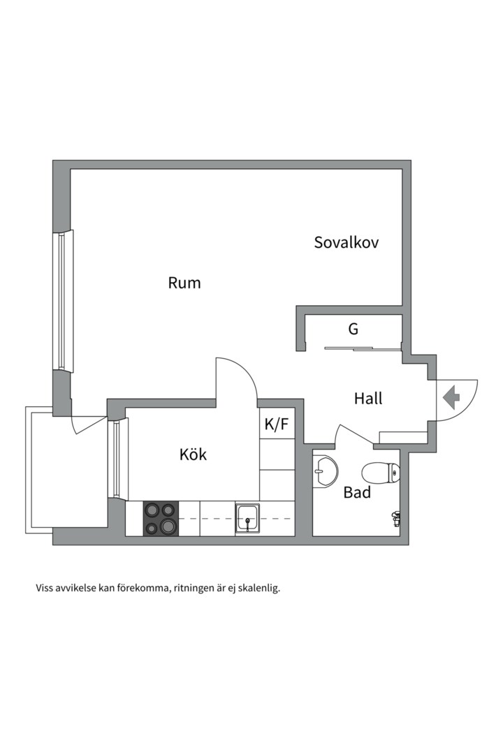 Planlösning från Ekuddsvägen 3, våning 11, Såld i Ekudden, Nacka