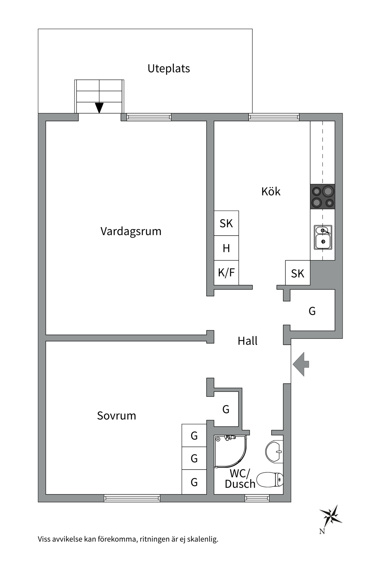Bostadsbild från Norrtäljegatan 23, Såld i Fålhagen, Uppsala