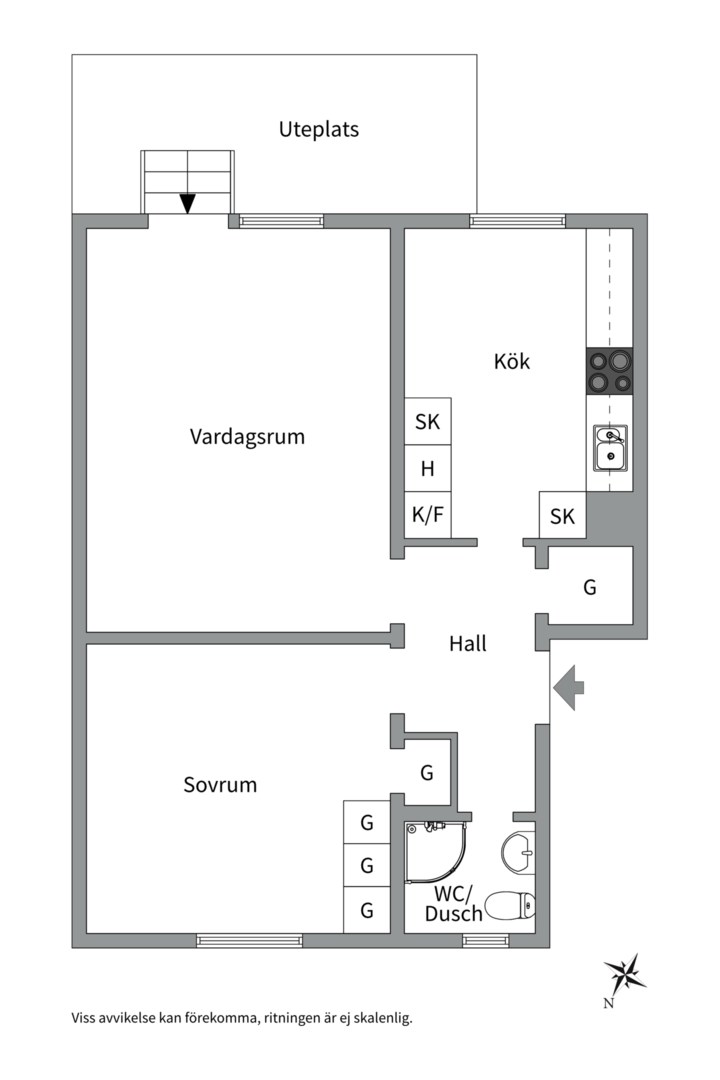 Bostadsbild från Norrtäljegatan 23, Såld i Fålhagen, Uppsala