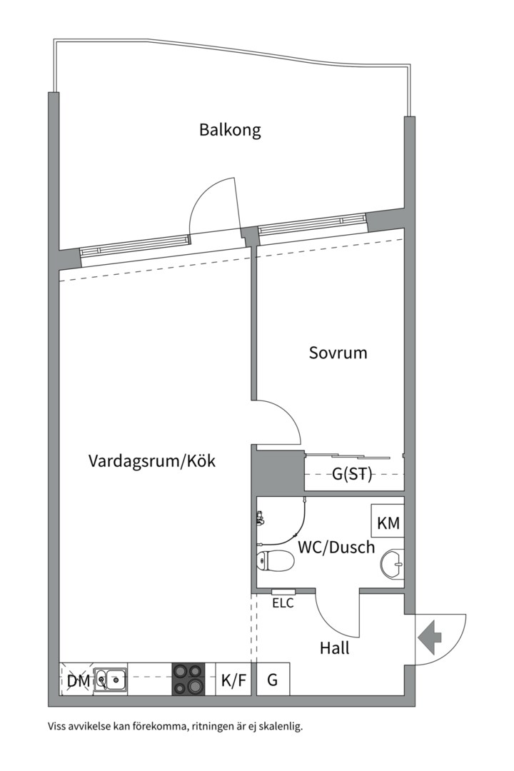 Planlösning från Funäsgatan 8, 13tr, Kommande i Råcksta, Stockholm
