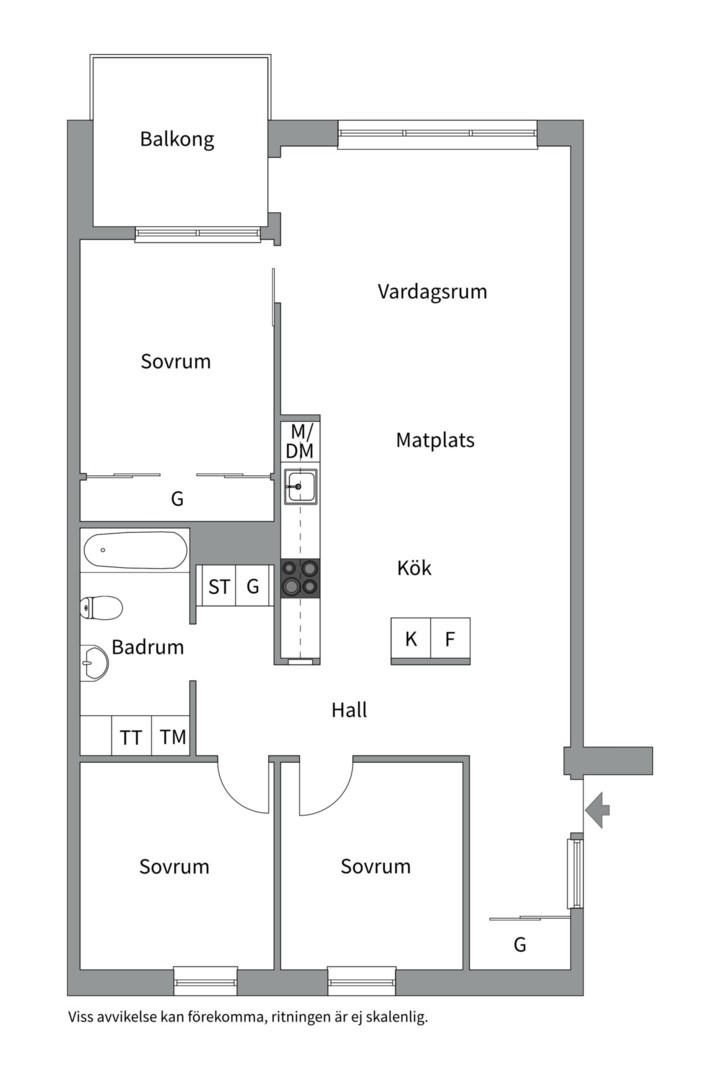 Planlösning från Finnboda varvsväg 10C, Såld i Finnboda Hamn, Nacka
