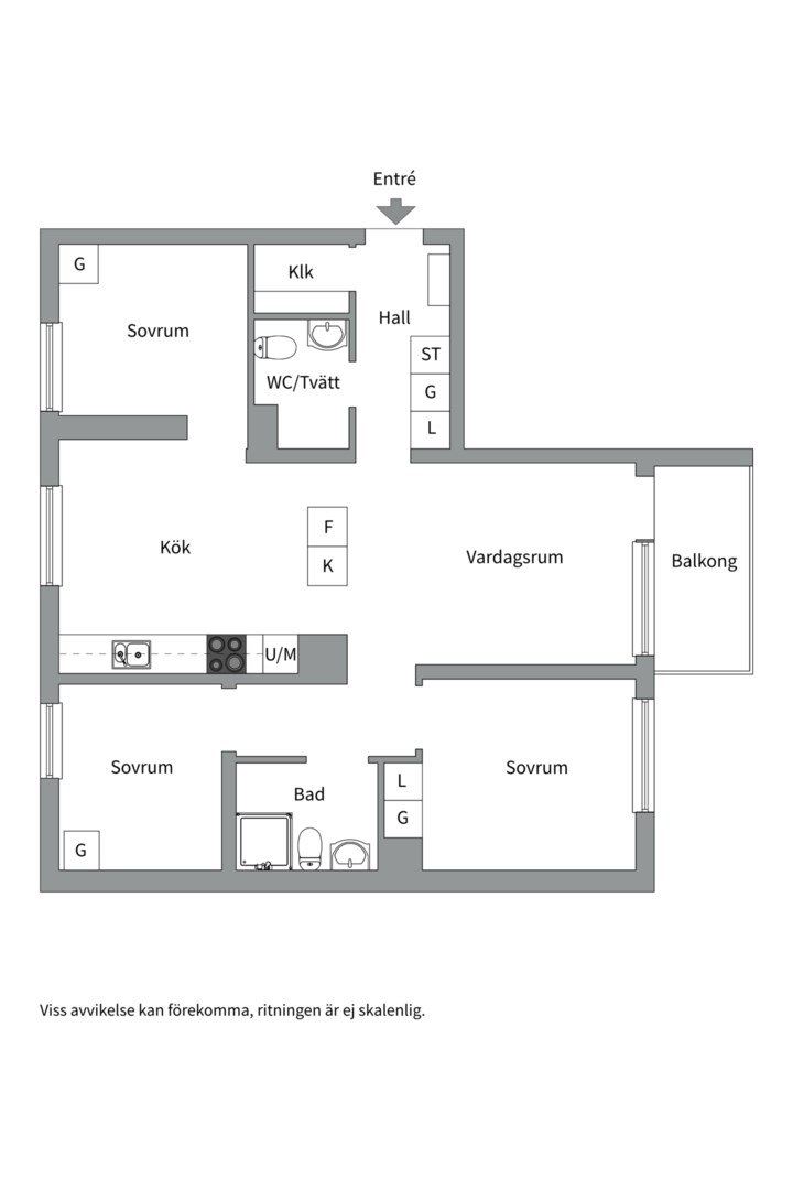 Planlösning från Fyrislundsgatan 23C, Såld i Salabacke, Uppsala