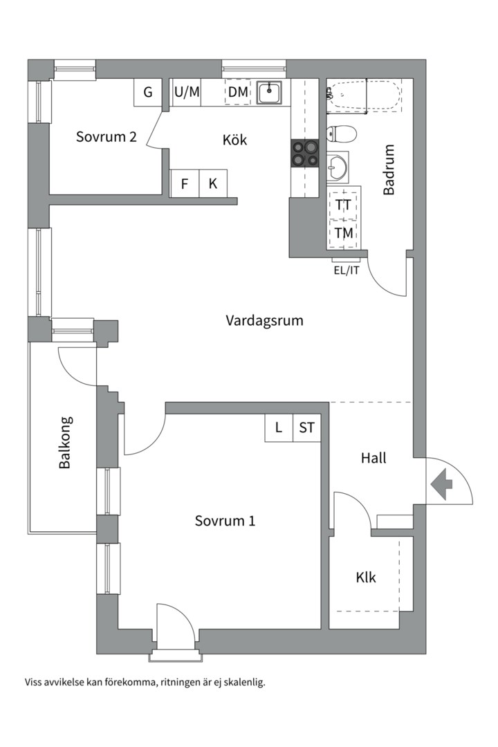 Planlösning från Tollareslingan 26, 11 tr, Såld i Tollare, Nacka